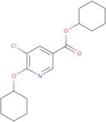 Cyclohexyl 5-chloro-6-(cyclohexyloxy)pyridine-3-carboxylate