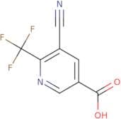 5-Cyano-6-(trifluoromethyl)pyridine-3-carboxylic acid