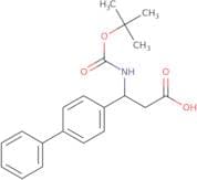 (3R)-3-{[(tert-Butoxy)carbonyl]amino}-3-(4-phenylphenyl)propanoic acid