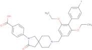 4-[8-[(2,6-Diethoxy-4′-fluoro[1,1′-biphenyl]-4-yl)methyl]-3-oxo-2,8-diazaspiro[4.5]dec-2-yl]benzoi…