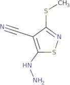 5-Hydrazino-3-(methylthio)isothiazole-4-carbonitrile