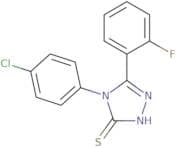 4-(4-Chlorophenyl)-5-(2-fluorophenyl)-4H-1,2,4-triazole-3-thiol
