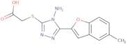 2-{[4-Amino-5-(5-methyl-1-benzofuran-2-yl)-4H-1,2,4-triazol-3-yl]sulfanyl}acetic acid
