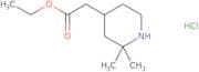 Ethyl 2-(2,2-dimethylpiperidin-4-yl)acetate hydrochloride