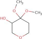 4,4-Dimethoxytetrahydro-2H-pyran-3-ol