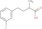 4-(3-Fluorophenyl)-2-methylbutanoic acid