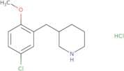3-[(5-Chloro-2-methoxyphenyl)methyl]piperidine hydrochloride