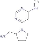 6-[2-(Aminomethyl)pyrrolidin-1-yl]-N-methylpyrimidin-4-amine