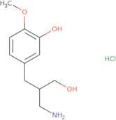 5-[2-(Aminomethyl)-3-hydroxypropyl]-2-methoxyphenol hydrochloride