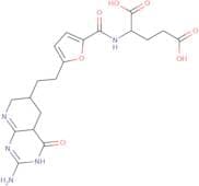 (2S)-2-[[5-[2-(2-Amino-4-oxo-5,6,7,8-tetrahydro-3H-pyrido[2,3-d]pyrimidin-6-yl)ethyl]furan-2-carbo…