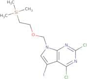2,4-dichloro-5-iodo-7-{[2-(trimethylsilyl)ethoxy]methyl-7h-pyrrolo[2,3-d]pyrimidine
