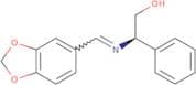 (R,E)-2-((benzo[d][1,3]dioxol-5-ylmethylene)amino)-2-phenylethanol