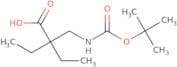 2-({[(tert-Butoxy)carbonyl]amino}methyl)-2-ethylbutanoic acid