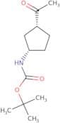 1-((3S,1R)-3-tert-Butoxycarbonyl-aminocyclopentyl)-1-ethanone