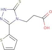 3-[3-Sulfanyl-5-(thiophen-2-yl)-4H-1,2,4-triazol-4-yl]propanoic acid