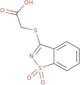 2-[(1,1-Dioxo-1,2-benzothiazol-3-yl)sulfanyl]acetic acid