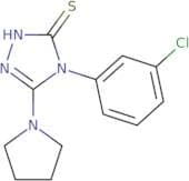 4-(3-Chlorophenyl)-5-(pyrrolidin-1-yl)-4H-1,2,4-triazole-3-thiol