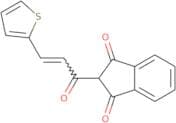 2-(3-(2-thienyl)prop-2-enoyl)indane-1,3-dione