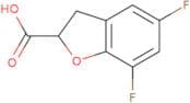 5,7-Difluoro-2,3-dihydro-1-benzofuran-2-carboxylic acid