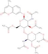 4-Methylumbelliferyl 4-deoxy-b-D-chitobiose peracetate