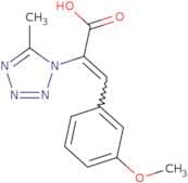 3-(3-Methoxyphenyl)-2-(5-methyl-1H-1,2,3,4-tetrazol-1-yl)prop-2-enoic acid