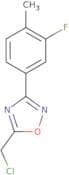 5-(Chloromethyl)-3-(3-fluoro-4-methylphenyl)-1,2,4-oxadiazole