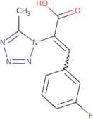 3-(3-Fluorophenyl)-2-(5-methyl-1H-1,2,3,4-tetrazol-1-yl)prop-2-enoic acid