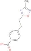 4-{[(3-Methyl-1,2,4-oxadiazol-5-yl)methyl]sulfanyl}benzoic acid