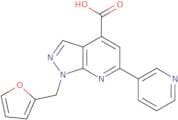 1-(Furan-2-ylmethyl)-6-(pyridin-3-yl)-1H-pyrazolo[3,4-b]pyridine-4-carboxylic acid
