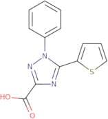 1-Phenyl-5-(thiophen-2-yl)-1H-1,2,4-triazole-3-carboxylic acid
