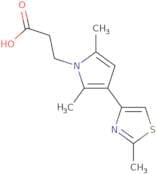 3-[2,5-Dimethyl-3-(2-methyl-1,3-thiazol-4-yl)-1H-pyrrol-1-yl]propanoic acid