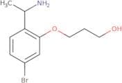 3-[2-(1-Aminoethyl)-5-bromophenoxy]propan-1-ol