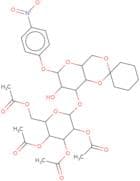 4-Nitrophenyl 3-O-(2,3,4,6-tetra-O-acetyl-a-D-mannopyranosyl)-4,6-O-cyclohexylidene-b-D-mannopyran…