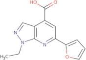 1-Ethyl-6-(furan-2-yl)-1H-pyrazolo[3,4-b]pyridine-4-carboxylic acid