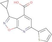 3-Cyclopropyl-6-(thiophen-2-yl)-[1,2]oxazolo[5,4-b]pyridine-4-carboxylic acid