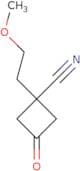 1-(2-Methoxyethyl)-3-oxocyclobutane-1-carbonitrile