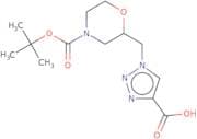 1-({4-[(tert-Butoxy)carbonyl]morpholin-2-yl}methyl)-1H-1,2,3-triazole-4-carboxylic acid