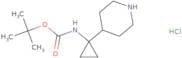 tert-Butyl N-[1-(piperidin-4-yl)cyclopropyl]carbamate hydrochloride