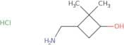 3-(Aminomethyl)-2,2-dimethylcyclobutan-1-ol hydrochloride