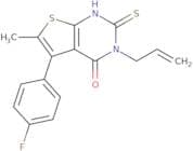5-(4-Fluorophenyl)-6-methyl-3-(prop-2-en-1-yl)-2-sulfanyl-3H,4H-thieno[2,3-d]pyrimidin-4-one