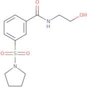 N-(2-Hydroxyethyl)-3-(pyrrolidine-1-sulfonyl)benzamide