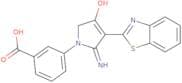 3-[5-Amino-4-(1,3-benzothiazol-2-yl)-3-oxo-2,3-dihydro-1H-pyrrol-1-yl]benzoic acid