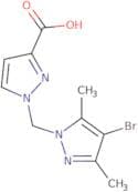 1-[(4-Bromo-3,5-dimethyl-1H-pyrazol-1-yl)methyl]-1H-pyrazole-3-carboxylic acid