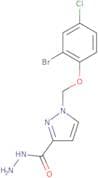 1-[(2-Bromo-4-chlorophenoxy)methyl]-1H-pyrazole-3-carbohydrazide