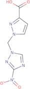 1-[(3-Nitro-1H-1,2,4-triazol-1-yl)methyl]-1H-pyrazole-3-carboxylic acid