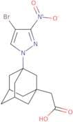 2-[3-(4-Bromo-3-nitro-1H-pyrazol-1-yl)adamantan-1-yl]acetic acid