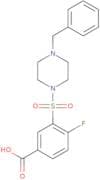 3-[(4-Benzylpiperazin-1-yl)sulfonyl]-4-fluorobenzoic acid