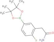 2-[2-Fluoro-5-(4,4,5,5-tetramethyl-1,3,2-dioxaborolan-2-yl)phenyl]acetamide