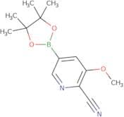 3-Methoxy-5-(4,4,5,5-tetramethyl-1,3,2-dioxaborolan-2-yl)pyridine-2-carbonitrile