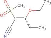 3-Ethoxy-2-methanesulfonylpent-2-enenitrile